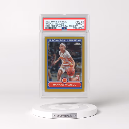 2023 Topps Chrome 2007 Mcdonald's All-American #2K7-23 Hannah Hidalgo - Gold Refractor (PSA 10 GEM M