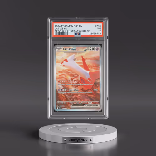 2024 Pokémon Ssp EN-Surging Sparks #239 Latias EX - Holo Special Illustration Rare (PSA 7 NM)