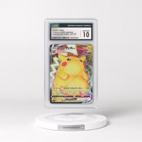 2020 Japanese Amazing Volt Tackle #31 Pikachu VMAX - Full Art Holo (CGC 10 GEM MINT)