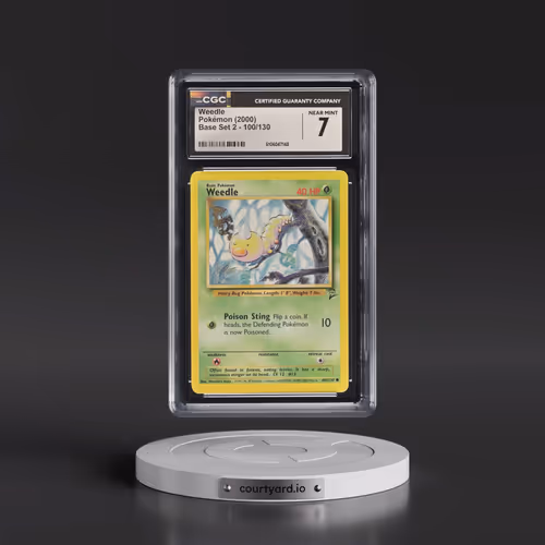 2000 Base Set 2 #100/130 Weedle (CGC 7 NM)