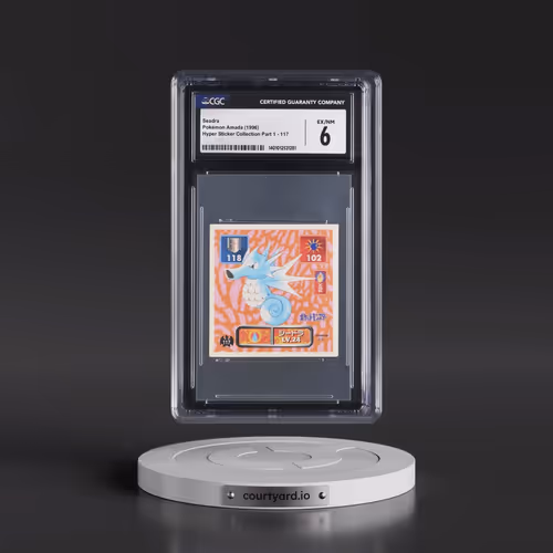 1996 Hyper Sticker Collection Part 1 (1996) #117 Seadra (CGC 6 EX-NM)
