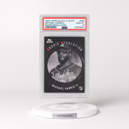 2023 Topps Black and White Rookie Resolution #RR8 Michael Harris II (PSA 10 GEM MINT)