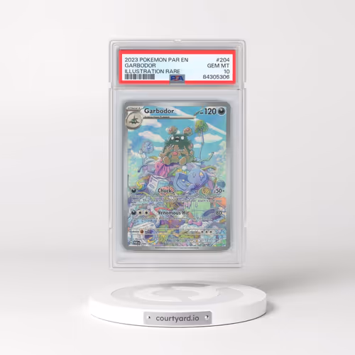 2023 Pokémon Par EN-Paradox Rift #204 Garbodor - Illustration Rare (PSA 10 GEM MINT)