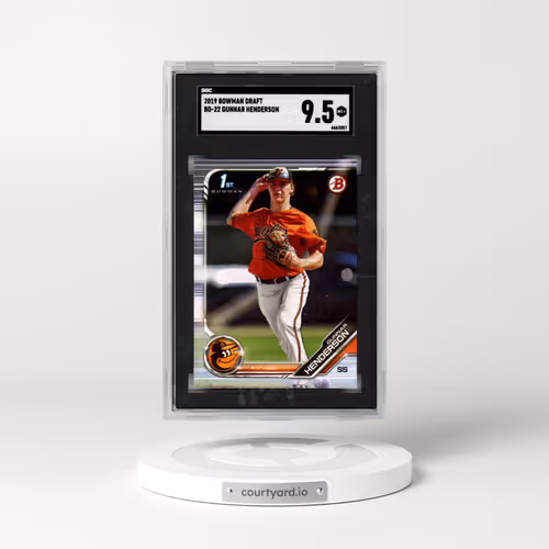 2019 Bowman Draft #BD-22 Gunnar Henderson (SGC 9.5 MINT+)