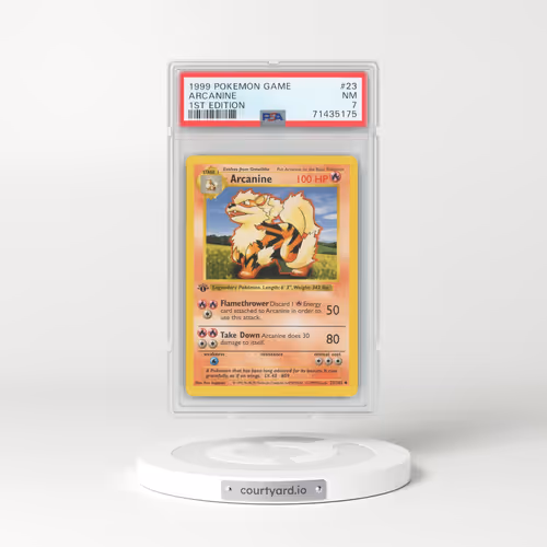 1999 Base Set #23 Arcanine - 1st Edition (PSA 7 NM)