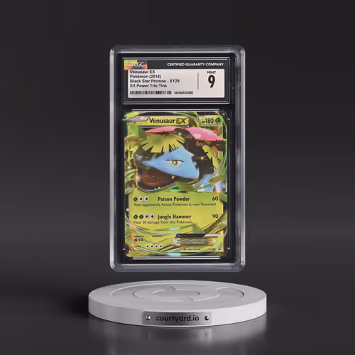 2013 Black Star Promos #XY28 Venusaur EX - EX Power Trio Tin (Holo) (CGC 9 MINT)