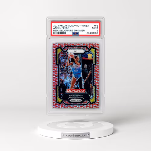 2024 Panini Prizm Monopoly WNBA #68 Angel Reese - Red Millionaire Shimmer (PSA 9 MINT)