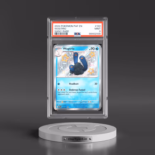2024 Pokémon Paf EN-Paldean Fates #122 Wugtrio - Shiny Rare (PSA 9 MINT)