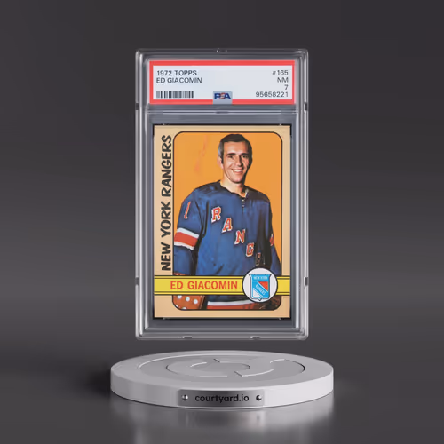 1972 Topps #165 Ed Giacomin (PSA 7 NM)