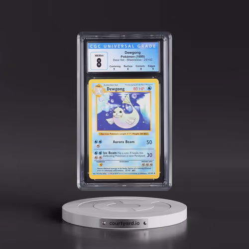 1999 Base Set #25/102 Dewgong - Shadowless Shadowless (CGC 8 NM-MT)