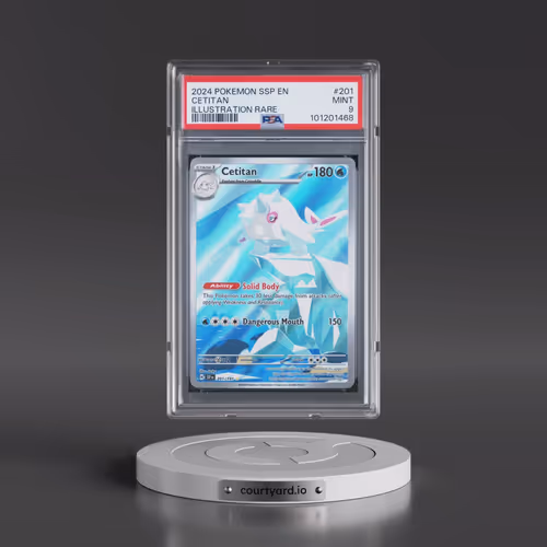 2024 Pokémon Ssp EN-Surging Sparks #201 Cetitan - Illustration Rare (PSA 9 MINT)