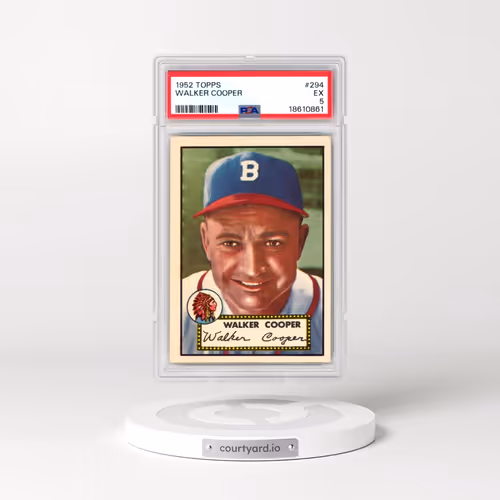 1952 Topps #294 Walker Cooper (PSA 5 EX)