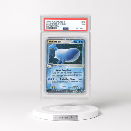 2003 Pokémon EX Sandstorm #100 Wailord EX - Holo Holo (PSA 7 NM)