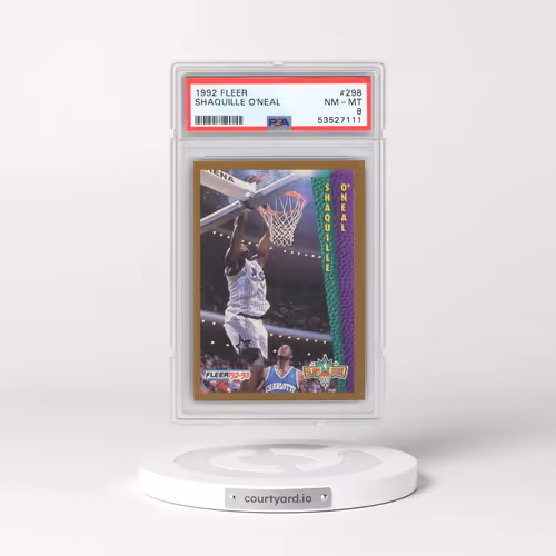1992 Fleer #298 Shaquille O'Neal (PSA 8 NM-MT)