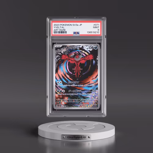 2023 Pokémon Sv3a-Raging Surf #071 Yveltal - Art Rare (PSA 9 MINT)