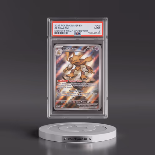 2025 Pokémon Mep EN-Me Black Star Promo #009 Alakazam - Mega Evolution Elite Trainer Box-Mega Gardev