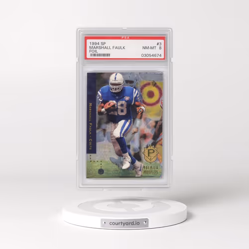 1994 SP #3 Marshall Faulk - Foil (PSA 8 NM-MT)