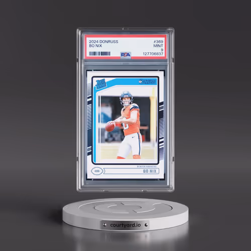 2024 Panini Donruss #369 Bo Nix (PSA 9 MINT)