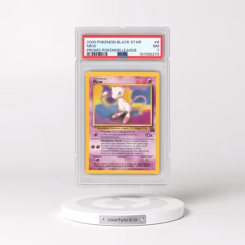 2000 Pokémon Promo Black Star #8 Mew - Pokemon League (PSA 7 NM)