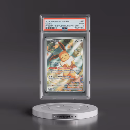2025 Pokémon Svp EN-SV Black Star Promo #173 Eevee - Prismatic Evolutions Pokemon Center Elite Train