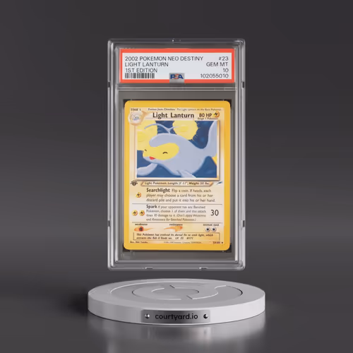 2002 Pokémon Neo Destiny #23 Light Lanturn - 1st Edition (PSA 10 GEM MINT)