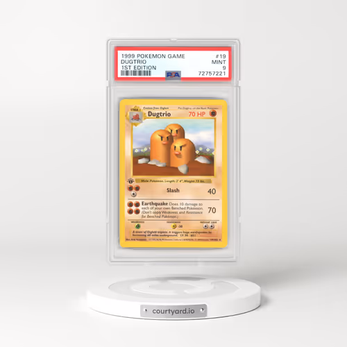 1999 Base Set #19 Dugtrio - 1st Edition (PSA 9 MINT)