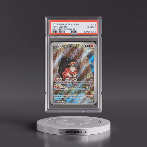 2024 Pokémon Scr EN-Stellar Crown #146 Turtonator - Illustration Rare (PSA 10 GEM MINT)