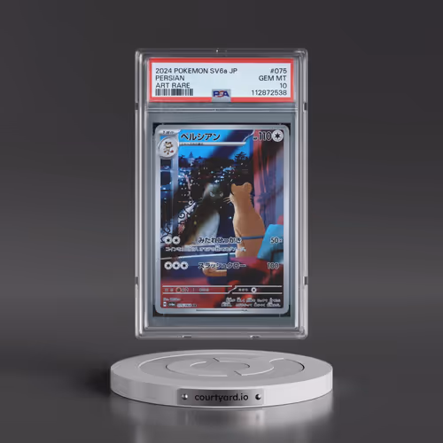 2024 Pokémon Sv6a-Night Wanderer #075 Persian - Art Rare (PSA 10 GEM MINT)