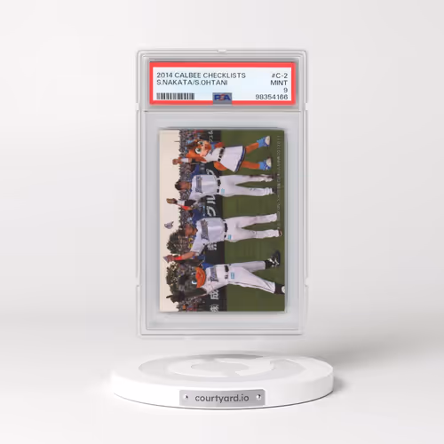 2014 Calbee Checklists #C-2 Sho Nakata/Shohei Ohtani (PSA 9 MINT)