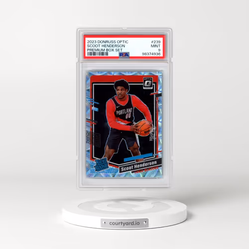 2023 Panini Donruss Optic #239 Scoot Henderson - Premium Box Set (PSA 9 MINT)