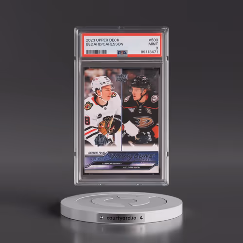 2023 Upper Deck #500 Connor Bedard/Leo Carlsson (PSA 9 MINT)