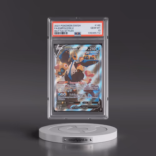 2021 Pokémon Sword & Shield Battle Styles #146 Empoleon V - Holo Full Art (PSA 10 GEM MINT)