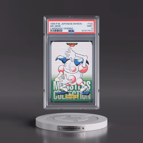 1996 Pokémon Bandai Carddass Vending #122 Mr. Mime (PSA 9 MINT)