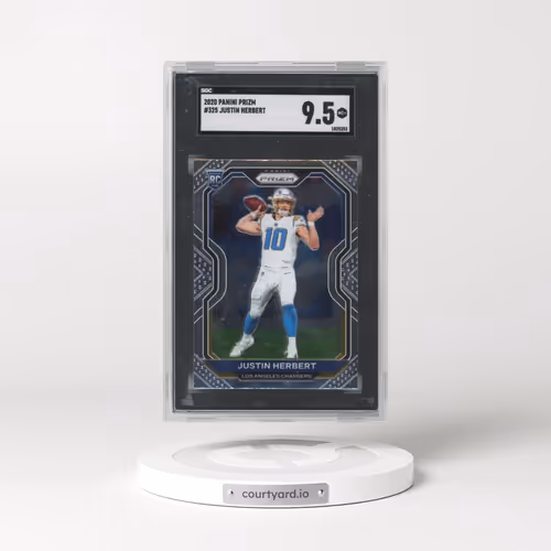2020 Panini Prizm #325 Justin Herbert (SGC 9.5 MINT+)
