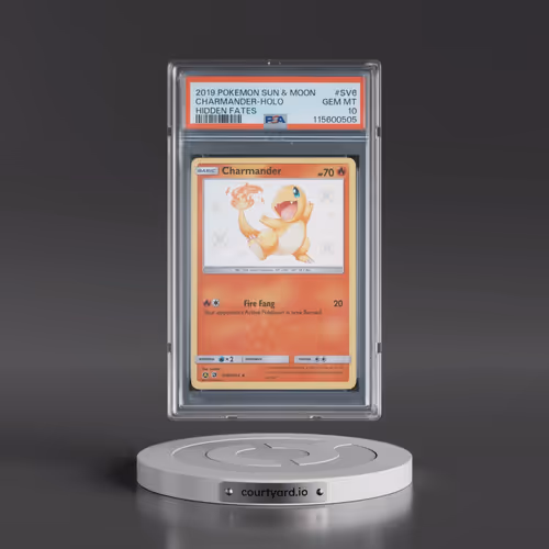 2019 Pokémon Sun & Moon Hidden Fates #SV6 Charmander - Holo (PSA 10 GEM MINT)