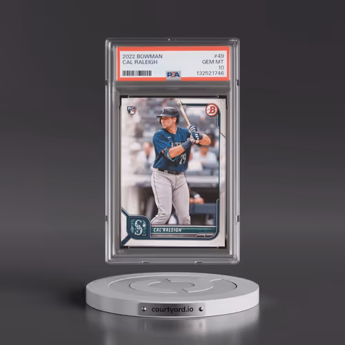 2022 Bowman #49 Cal Raleigh (PSA 10 GEM MINT)