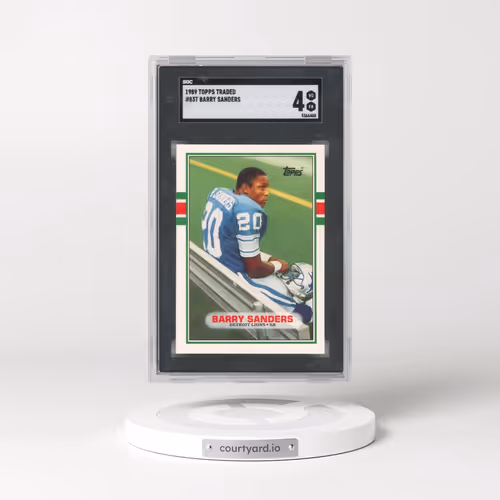 1989 Topps Traded #83T Barry Sanders (SGC 4 VG-EX)