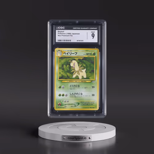 1999 Neo Premium File Bayleef - No Rarity (CGC 9 MINT)