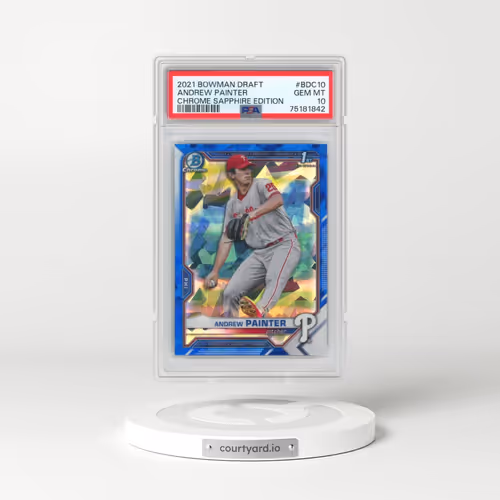 2021 Bowman Draft Chrome Sapphire Edition #BDC10 Andrew Painter (PSA 10 GEM MINT)
