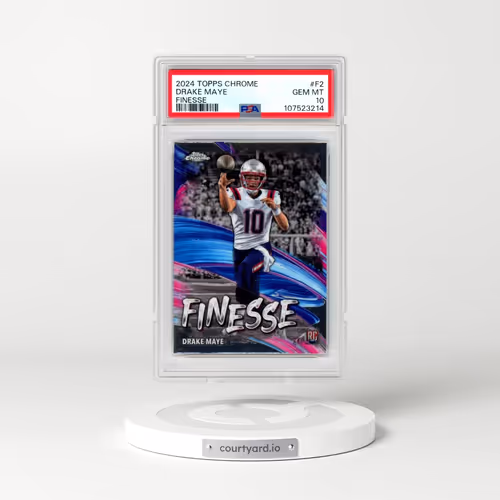 2024 Topps Chrome Finesse #F2 Drake Maye (PSA 10 GEM MINT)