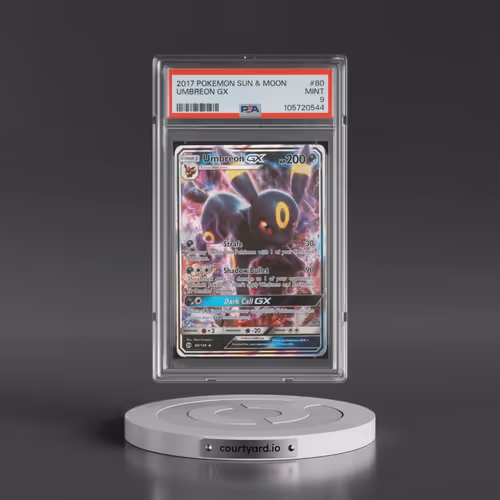 2017 Pokémon Sun & Moon #80 Umbreon GX - Holo (PSA 9 MINT)