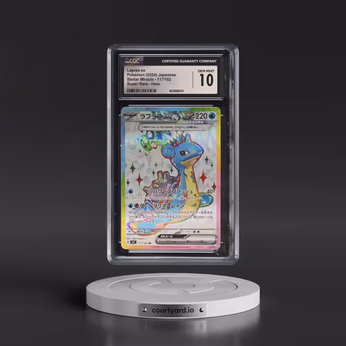 2024 Stellar Miracle #117/102 Lapras ex - Super Rare Holo (CGC 10 GEM MINT)