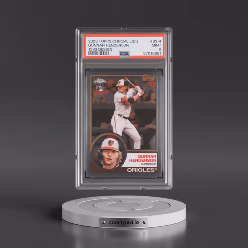 2023 Topps Chrome Lids 1983 Design #83-4 Gunnar Henderson (PSA 9 MINT)