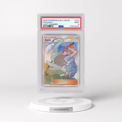 2018 Pokémon Sun & Moon Lost Thunder #210 Kahili - Full Art (PSA 9 MINT)