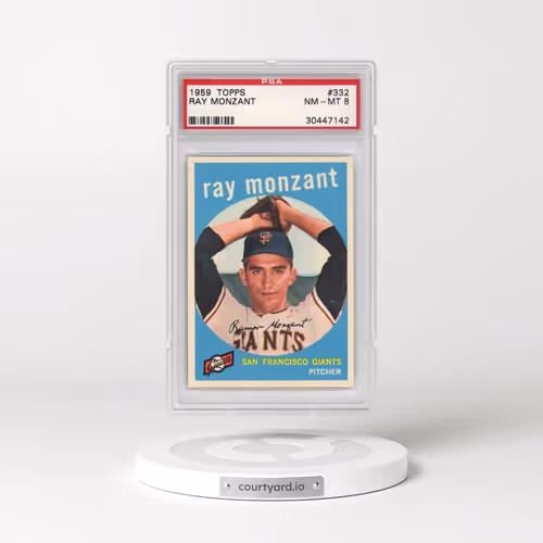 1959 Topps #332 Ray Monzant (PSA 8 NM-MT)