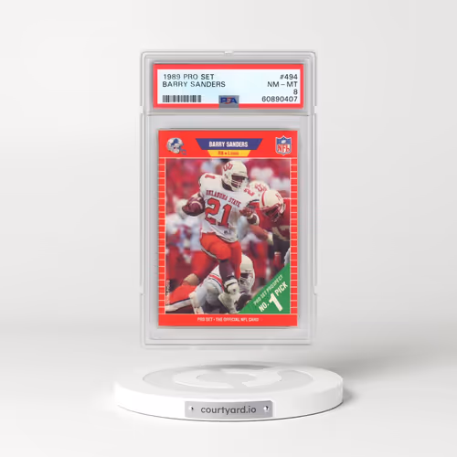 1989 Pro Set #494 Barry Sanders (PSA 8 NM-MT)