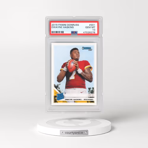 2019 Panini Donruss #301 Dwayne Haskins (PSA 10 GEM MINT)