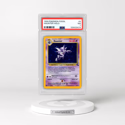 1999 Pokémon Fossil #6 Haunter - Holo (PSA 7 NM)