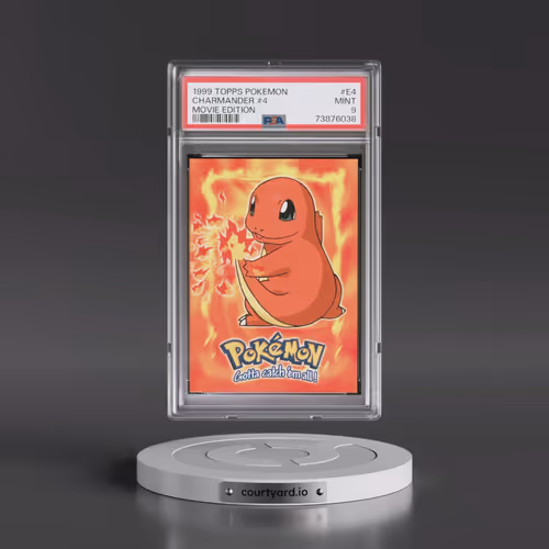 1999 Topps Pokémon the Movie Edt #E4 Charmander #4 (PSA 9 MINT)