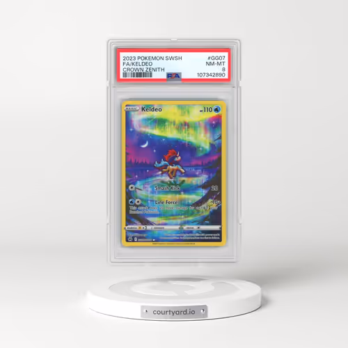 2023 Pokémon Sword and Shield Crown Zenith #GG07 Keldeo - Full Art (PSA 8 NM-MT)